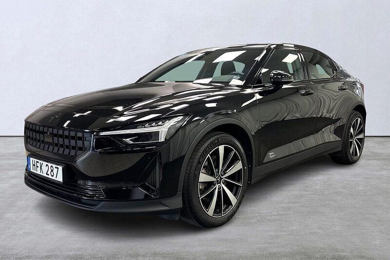 Svart Begagnad 2021 Polestar 2 Long Range Dual motor Sedan | 349 000 kr (Marknadspris) - Bild 1/4