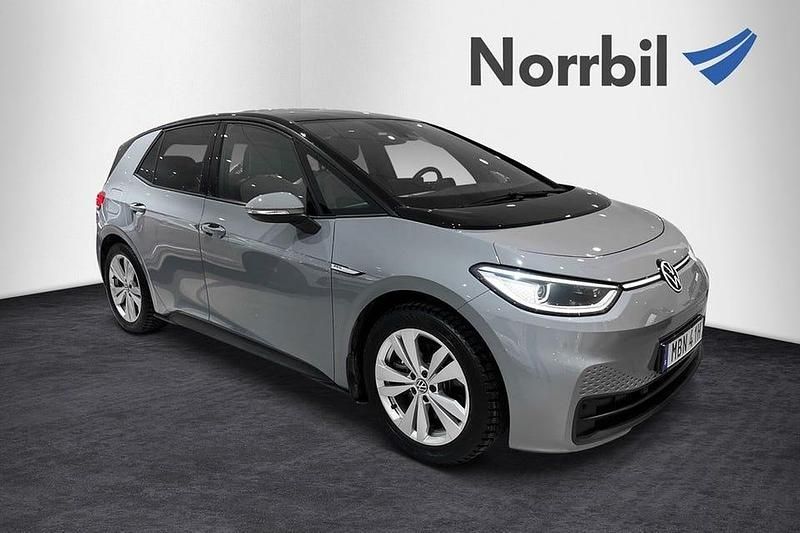Begagnad VW ID.3 Pro Performance 150 kW (204 HK) 2021 Grå Halvkombi