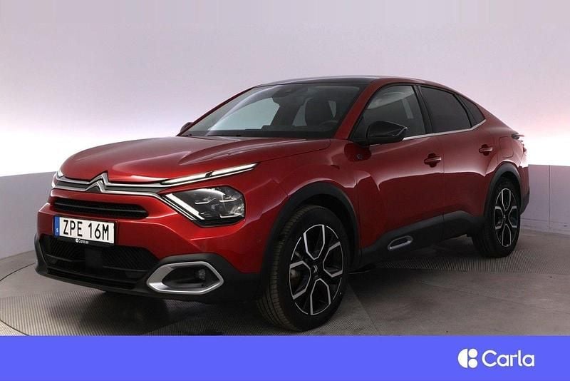 Röd Begagnad 2022 Citroën e-C4 Exclusive Sedan | 254 900 kr (Marknadspris) - Bild 1/4