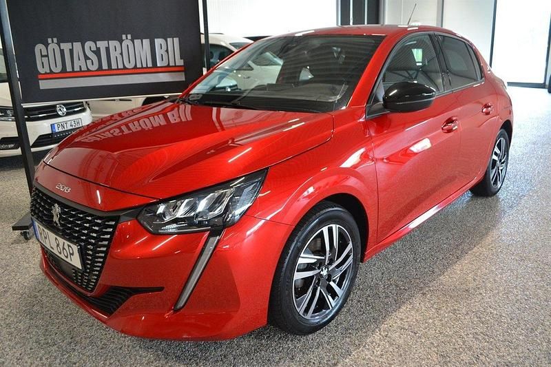 Röd Begagnad 2022 Peugeot 208 Allure Halvkombi | 169 000 kr (Marknadspris) - Bild 1/4