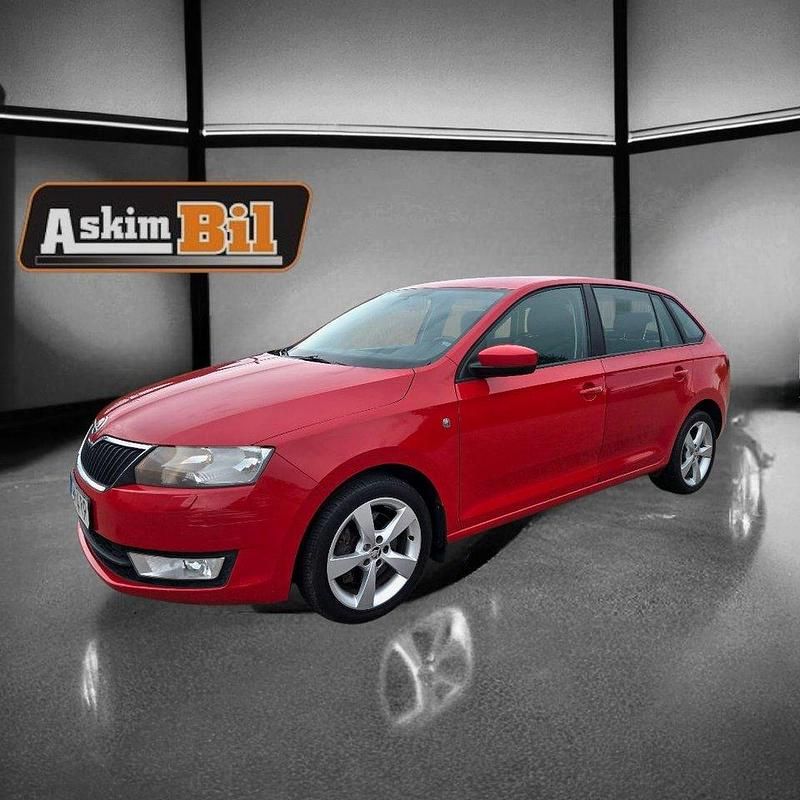 Röd Begagnad 2015 Skoda Rapid Halvkombi | 59 900 kr (Marknadspris) - Bild 1/4