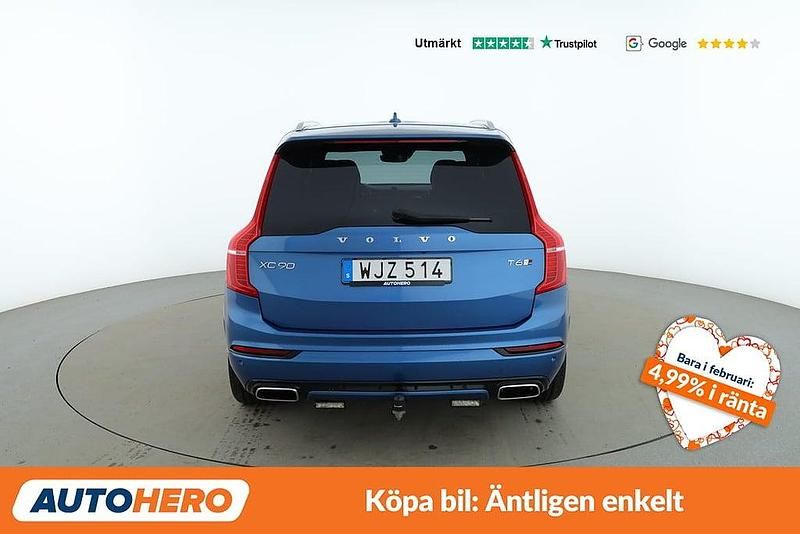 Begagnad Volvo XC90 R-Design 314 HK (230 kW) 2018 Blå SUV