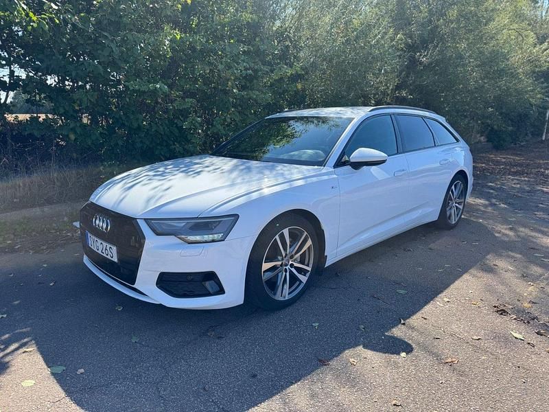 Begagnad Audi A6 S-Line 204 HK (150 kW) 2019 Vit Kombi
