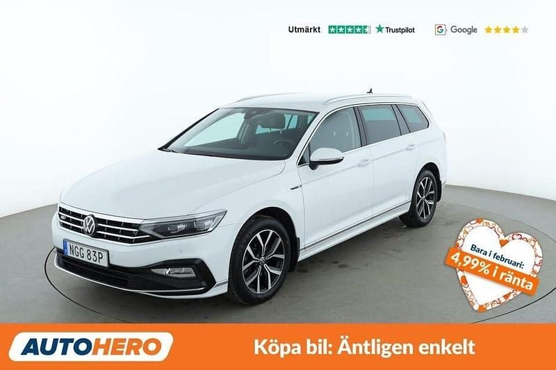 Begagnad VW Passat R-line 203 HK (149 kW) 2021 Vit Kombi