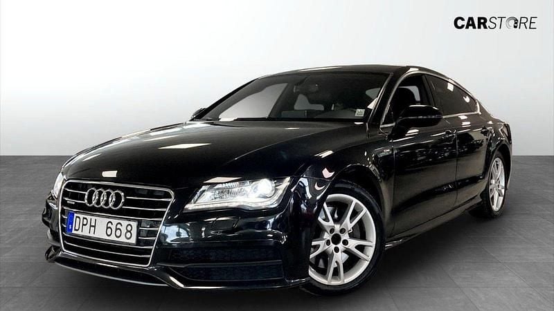 Svart Begagnad 2013 Audi A7 Sportback S-Line Halvkombi | 229 900 kr (Marknadspris) - Bild 1/4