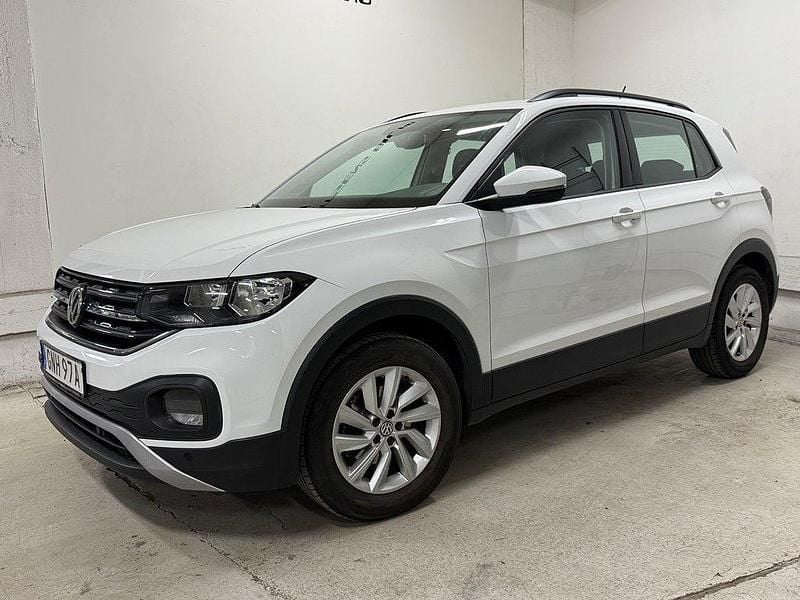 Vit Begagnad 2019 VW T-Cross Comfortline SUV | 149 900 kr (Marknadspris) - Bild 1/4