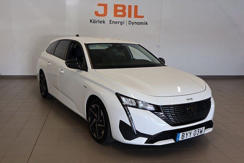 Vit Begagnad 2022 Peugeot 308 Allure Kombi | 279 900 kr (Marknadspris) - Bild 1/4