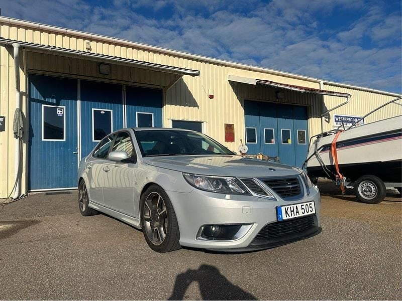 Grå Begagnad 2008 Saab 9-3 Aero Sedan | 119 000 kr (Dyr) - Bild 1/4