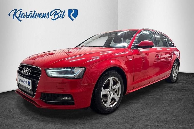 Begagnad Audi A4 S-Line 177 HK (130 kW) 2014 Röd Kombi