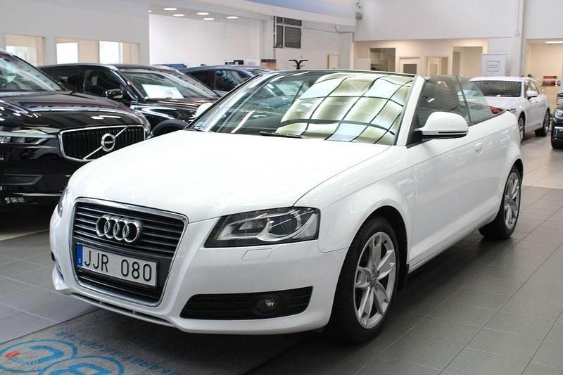 Vit Begagnad 2008 Audi A3 Cabriolet Cab | 79 900 kr (Bra pris) - Bild 1/4