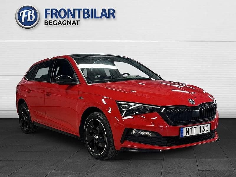 Röd Begagnad 2021 Skoda Scala Monte Carlo Halvkombi | 189 900 kr (Marknadspris) - Bild 1/3