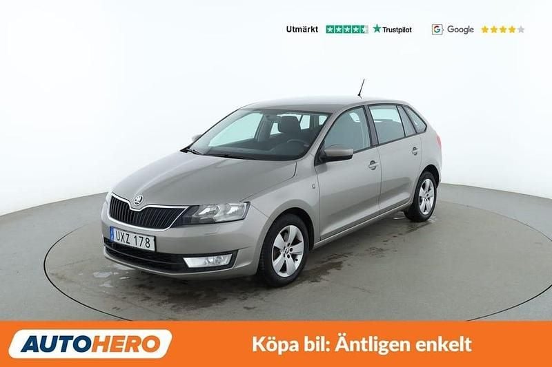 Brun Begagnad 2014 Skoda Rapid Halvkombi | 84 000 kr (Marknadspris) - Bild 1/4