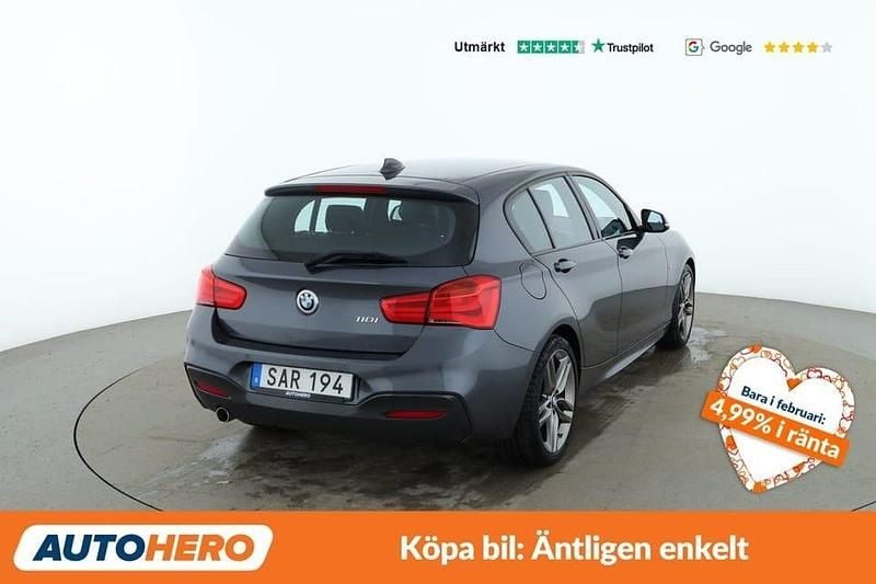 Begagnad BMW 118 M Sport 137 HK (100 kW) 2018 Grå Halvkombi