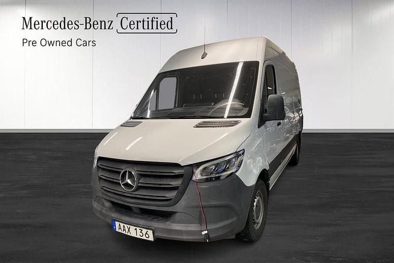 Vit Begagnad 2019 Mercedes Sprinter Van | 275 900 kr (Superpris) - Bild 1/4