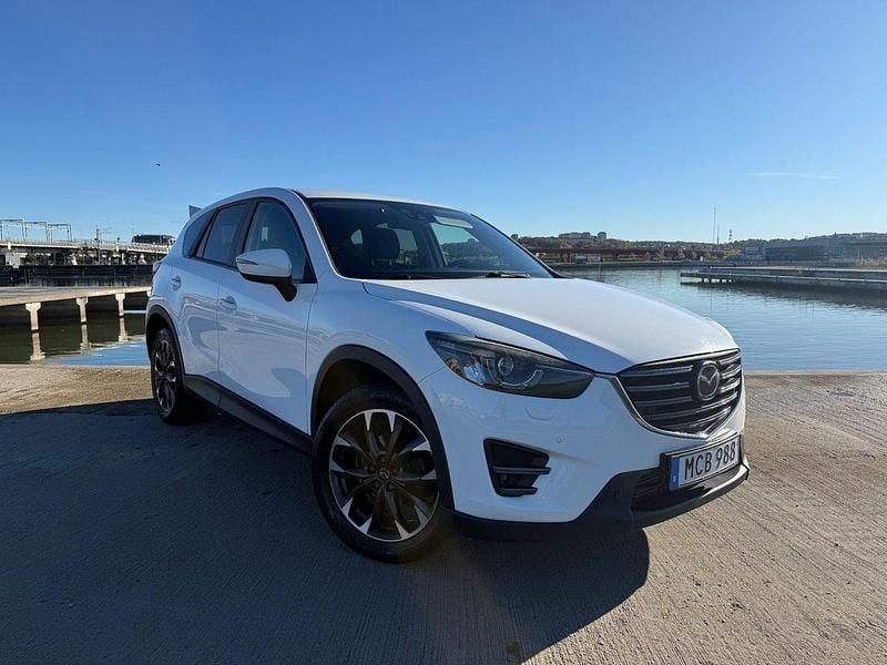 Vit Begagnad 2016 Mazda CX-5 Optimum SUV | 124 900 kr (Bra pris) - Bild 1/4