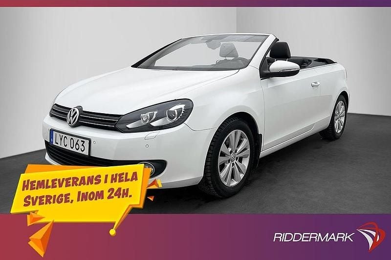 Begagnad VW Golf Cabriolet 160 HK (117 kW) 2011 Vit Cab