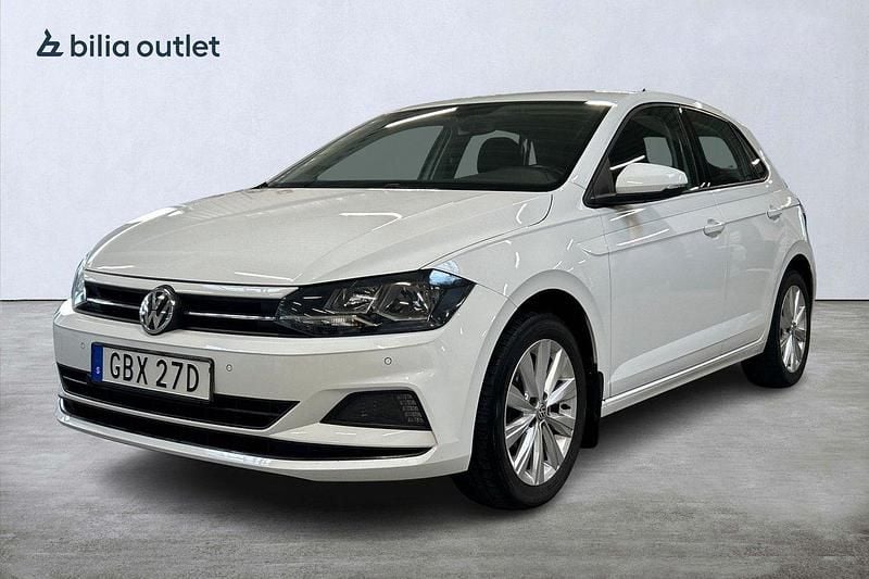 Vit Begagnad 2019 VW Polo Comfortline Halvkombi | 134 900 kr (Marknadspris) - Bild 1/3