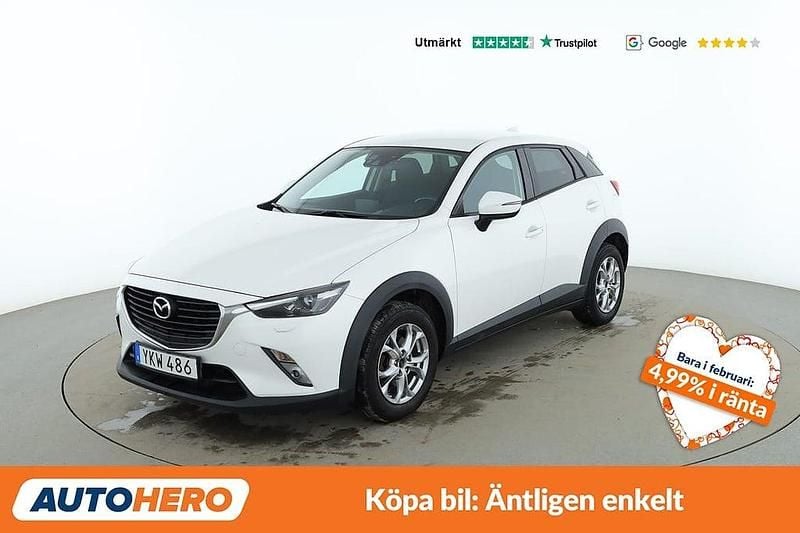 Vit Begagnad 2016 Mazda CX-3 Exclusive-Line SUV | 165 000 kr (Marknadspris) - Bild 1/4