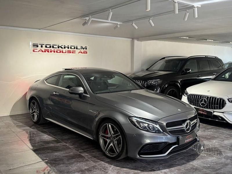 Begagnad Mercedes C63S AMG AMG 510 HK (375 kW) 2016 Grå Sportkupé