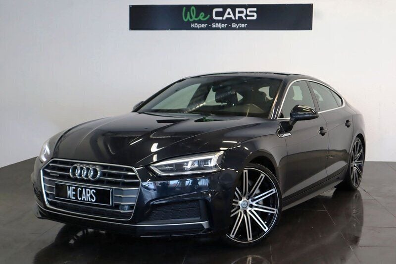 Blå Begagnad 2017 Audi A5 Sportback S-Line Halvkombi | 324 900 kr - Bild 1/4