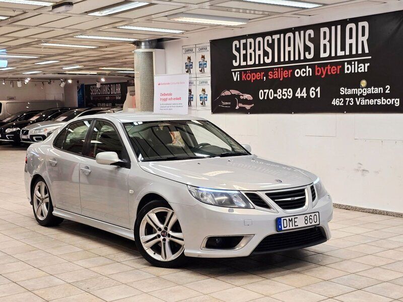 Silver Begagnad 2008 Saab 9-3 Aero Sedan | 89 900 kr - Bild 1/4