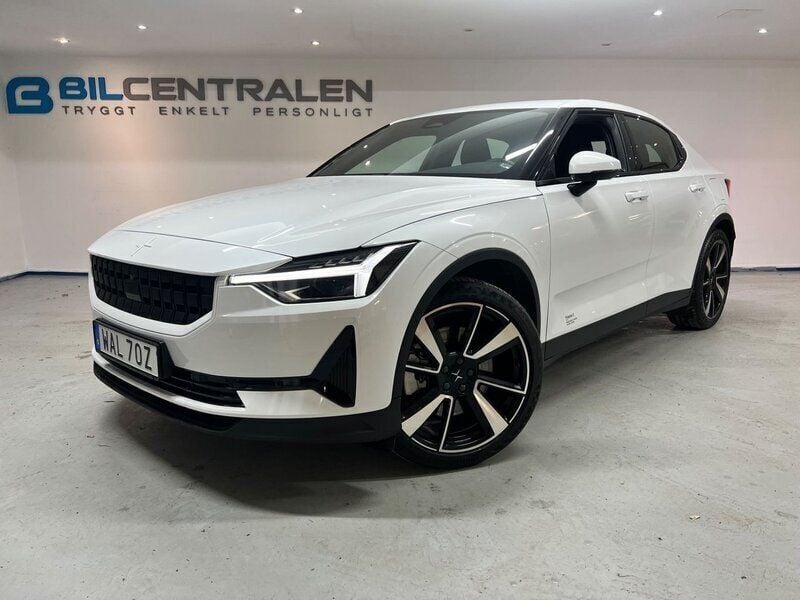 Vit Begagnad 2021 Polestar 2 Standard Range Single Motor Halvkombi | 394 900 kr - Bild 1/3