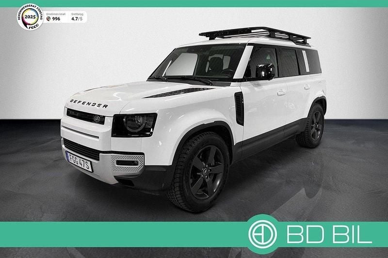 Vit Begagnad 2021 Land Rover Defender SUV | 786 900 kr (Superpris) - Bild 1/4