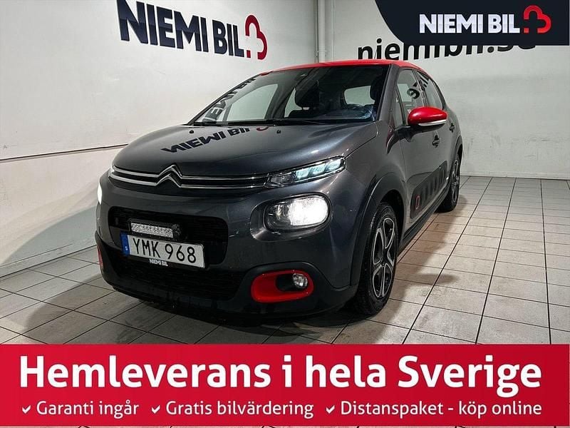 Grå Begagnad 2018 Citroën C3 Halvkombi | 89 900 kr (Marknadspris) - Bild 1/3