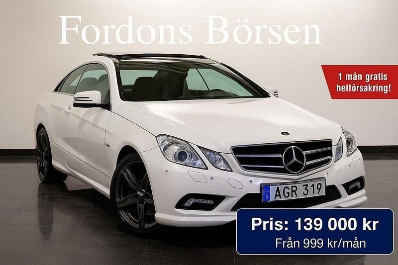 Vit Begagnad 2009 Mercedes E350 AMG Sportkupé | 139 000 kr (Marknadspris) - Bild 1/4