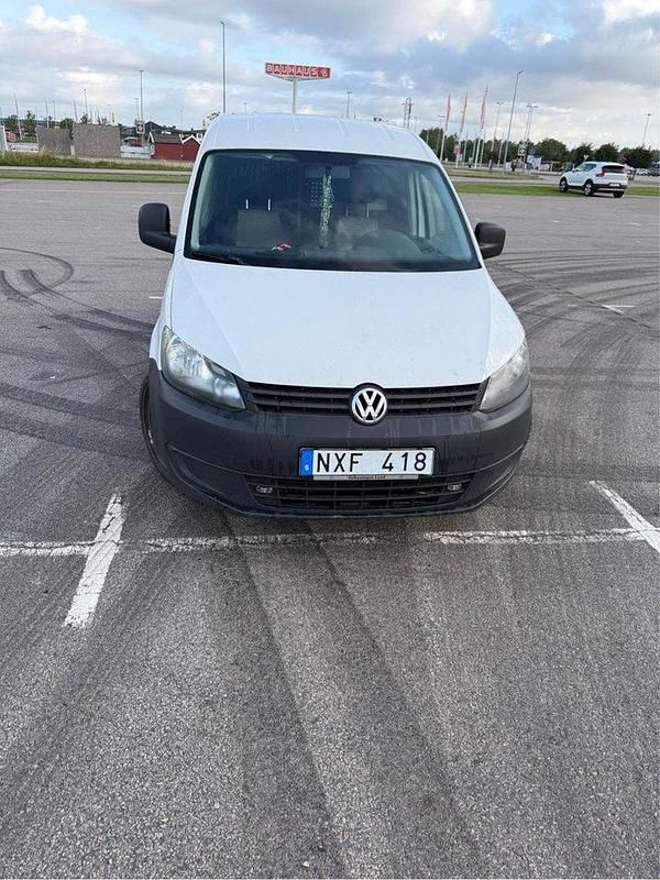 Vit Begagnad 2014 VW Caddy Minibuss | 49 000 kr (Bra pris) - Bild 1/4