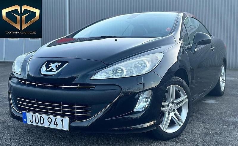 Svart Begagnad 2009 Peugeot 308 CC Cab | 69 900 kr (Marknadspris) - Bild 1/3