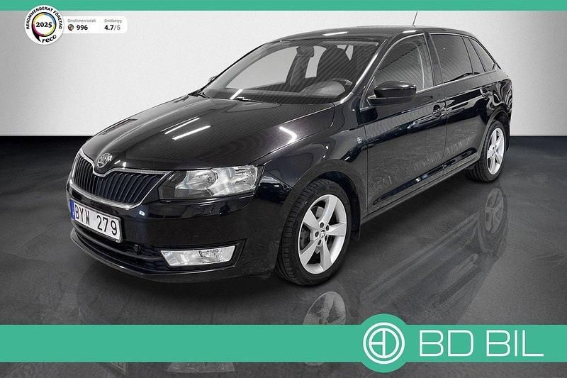 Svart Begagnad 2013 Skoda Rapid Halvkombi | 78 900 kr (Marknadspris) - Bild 1/3