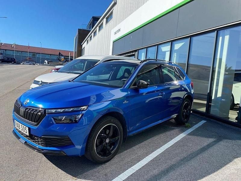 Blå Begagnad 2022 Skoda Kamiq Monte Carlo SUV | 225 900 kr (Lite dyr) - Bild 1/1