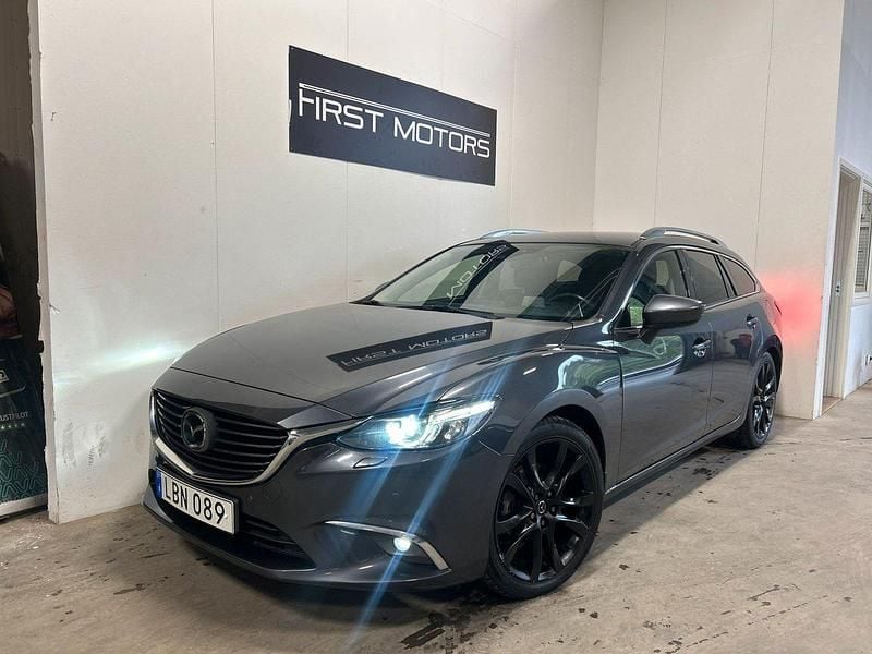 Grå Begagnad 2015 Mazda 6 Kombi | 139 900 kr (Lite dyr) - Bild 1/4