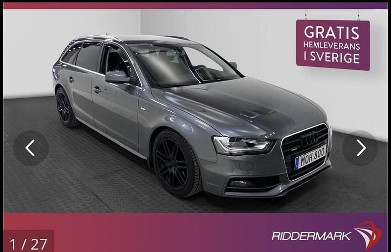 Grå Begagnad 2015 Audi A4 Kombi | 116 900 kr (Superpris) - Bild 1/4