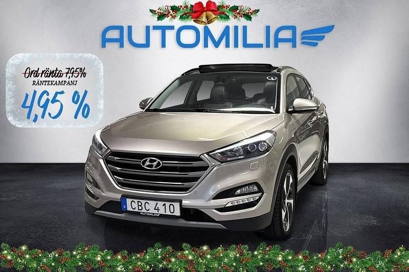 Ljusbrun Begagnad 2017 Hyundai Tucson SUV | 159 900 kr (Bra pris) - Bild 1/4