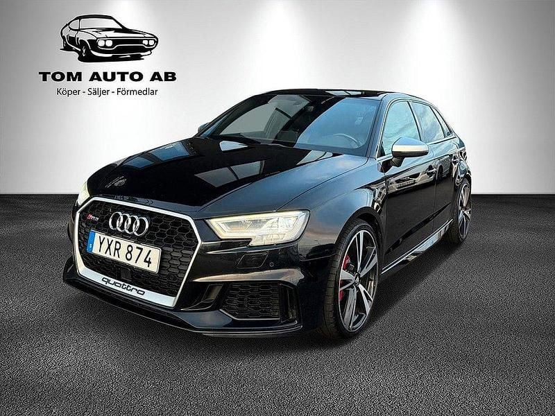 Svart Begagnad 2017 Audi RS3 Sportback Comfort Halvkombi | 429 900 kr (Bra pris) - Bild 1/4