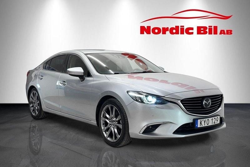 Grå Begagnad 2015 Mazda 6 Sedan | 129 900 kr (Lite dyr) - Bild 1/4