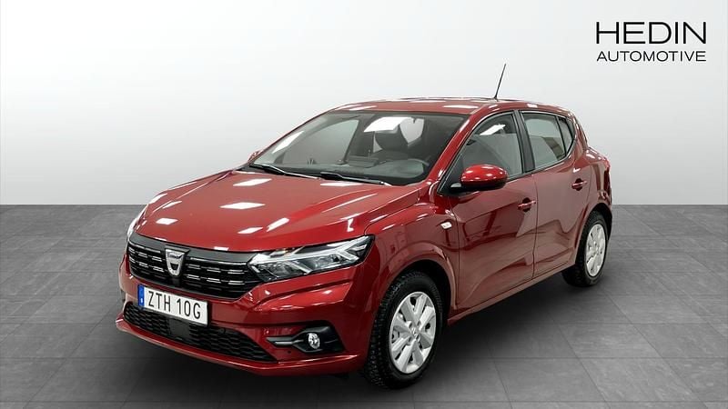 Begagnad Dacia Sandero 91 HK (66 kW) 2021 Röd Halvkombi