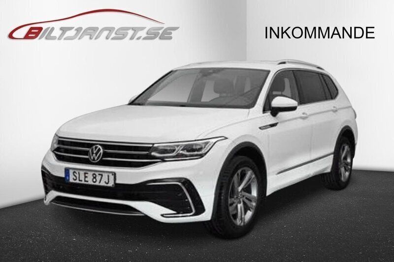 Vit Begagnad 2023 VW Tiguan Allspace R-line SUV | 459 900 kr (Dyr) - Bild 1/1
