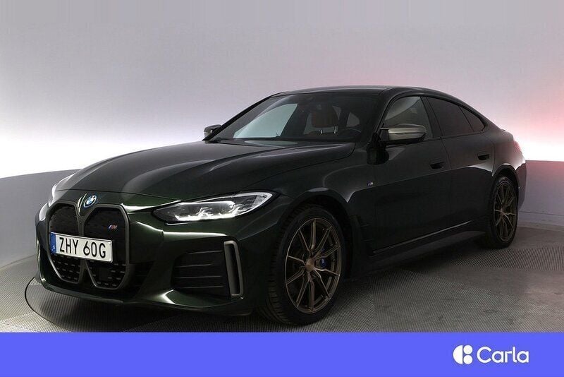 Grön Begagnad 2023 BMW i4 M Sport Sedan | 598 900 kr (Bra pris) - Bild 1/4
