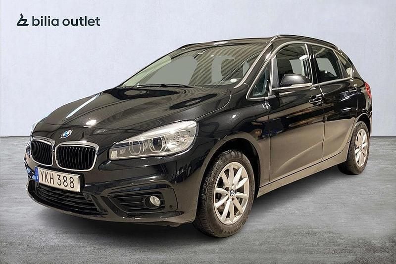 Begagnad BMW 218 Active Tourer Advantage 136 HK (100 kW) 2017 Svart Minibuss