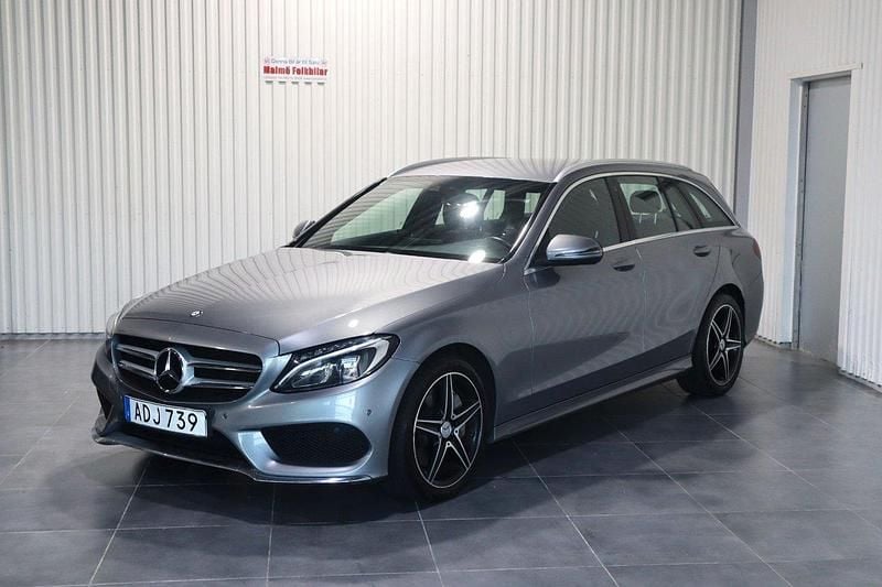 Silver Begagnad 2015 Mercedes C250 AMG line Kombi | 179 900 kr (Superpris) - Bild 1/4