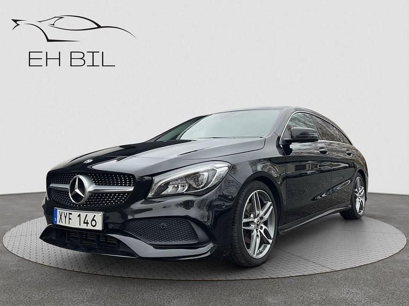 Svart Begagnad 2019 Mercedes CLA200 Shooting Brake AMG Kombi | 244 900 kr (Bra pris) - Bild 1/4