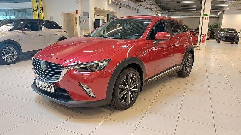 Röd Begagnad 2016 Mazda CX-3 Optimum SUV | 189 900 kr (Marknadspris) - Bild 1/4