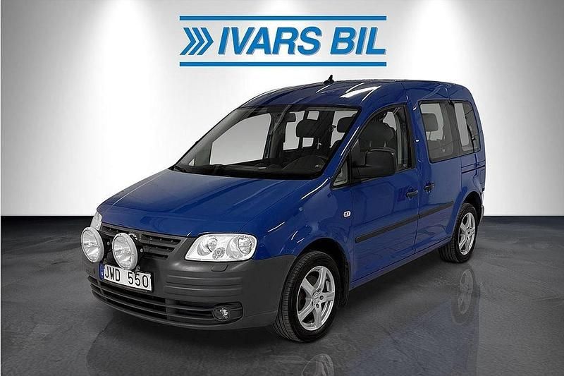 Mörkblå Begagnad 2009 VW Caddy Life Minibuss | 64 900 kr (Dyr) - Bild 1/4