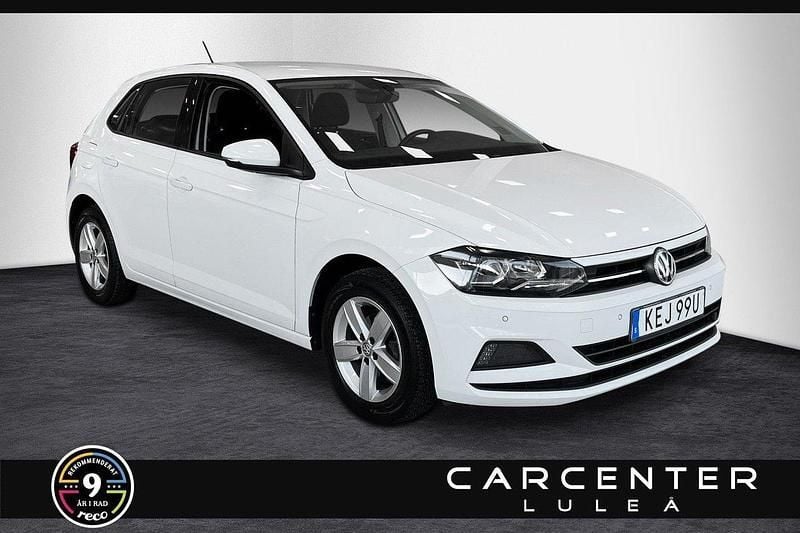 Vit Begagnad 2019 VW Polo Halvkombi | 164 900 kr (Marknadspris) - Bild 1/4
