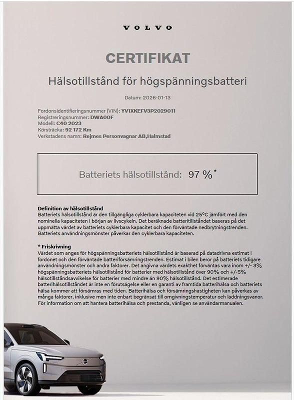 Begagnad Volvo C40 Plus 172 kW (234 HK) 2022 Svart SUV