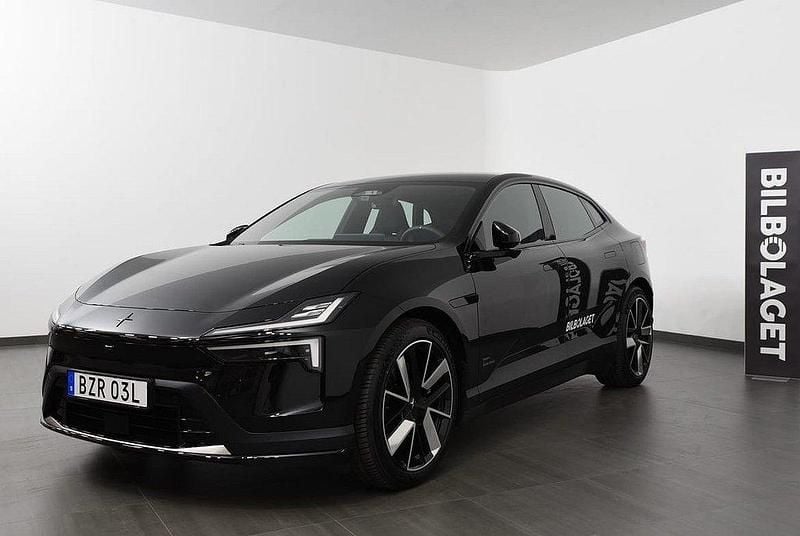 Svart Begagnad 2024 Polestar 4 Long Range Dual motor Sportkupé | 679 800 kr (Superpris) - Bild 1/4