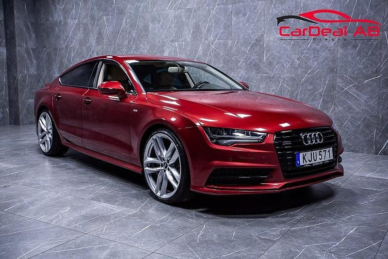 Röd Begagnad 2015 Audi A7 S-Line Halvkombi | 339 800 kr - Bild 1/4